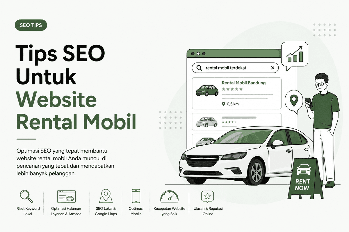 Strategi dan tips SEO untuk website rental mobil